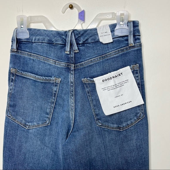 Good American GOOD WAIST STEP HEM Jeans - Picture 5 of 9